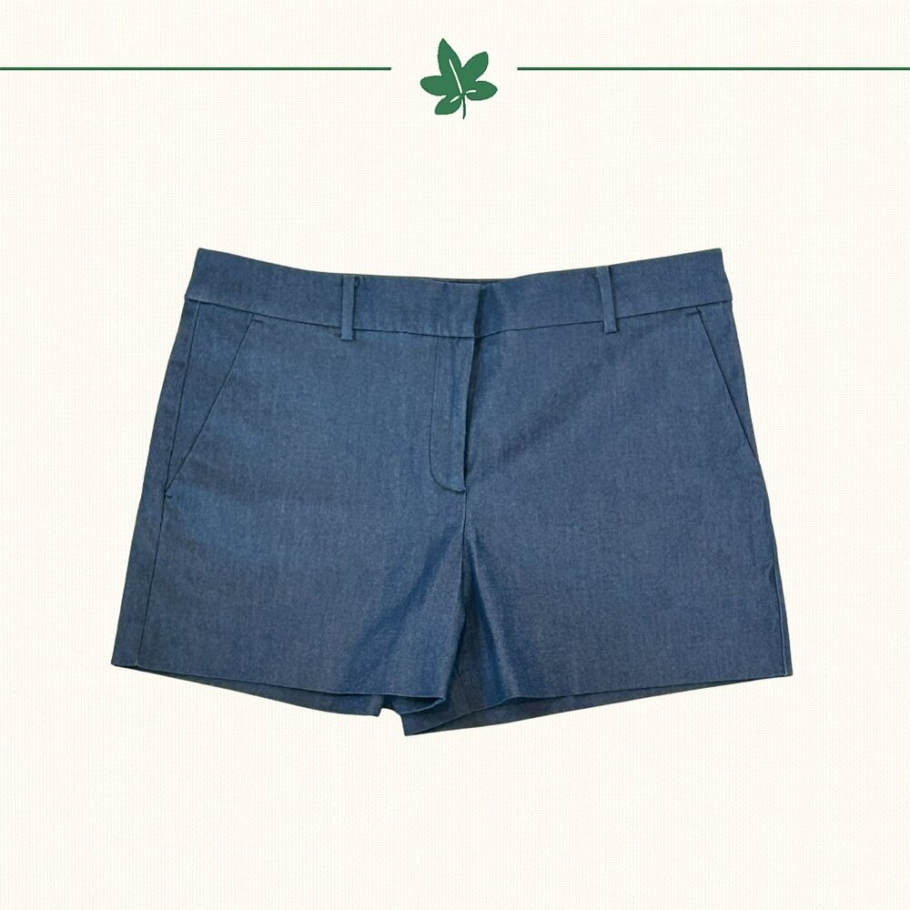 LOFT Riviera Shorts | Blue Chambray | Size 8 NWT